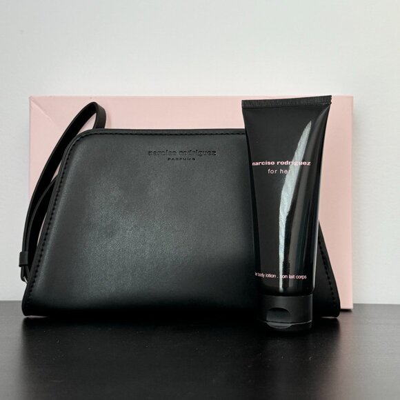 Narciso Rodriguez For Her 2-pc set: Body Lotion  & Pouch - Picture 4 of 16